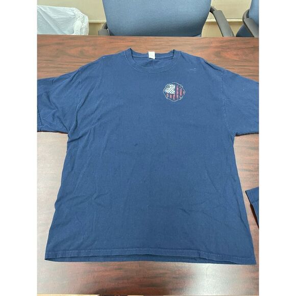 Men’s Fire Department Navy Tee - Picture 1 of 7